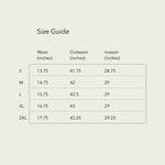 Size Guide for Normform sweatpants
