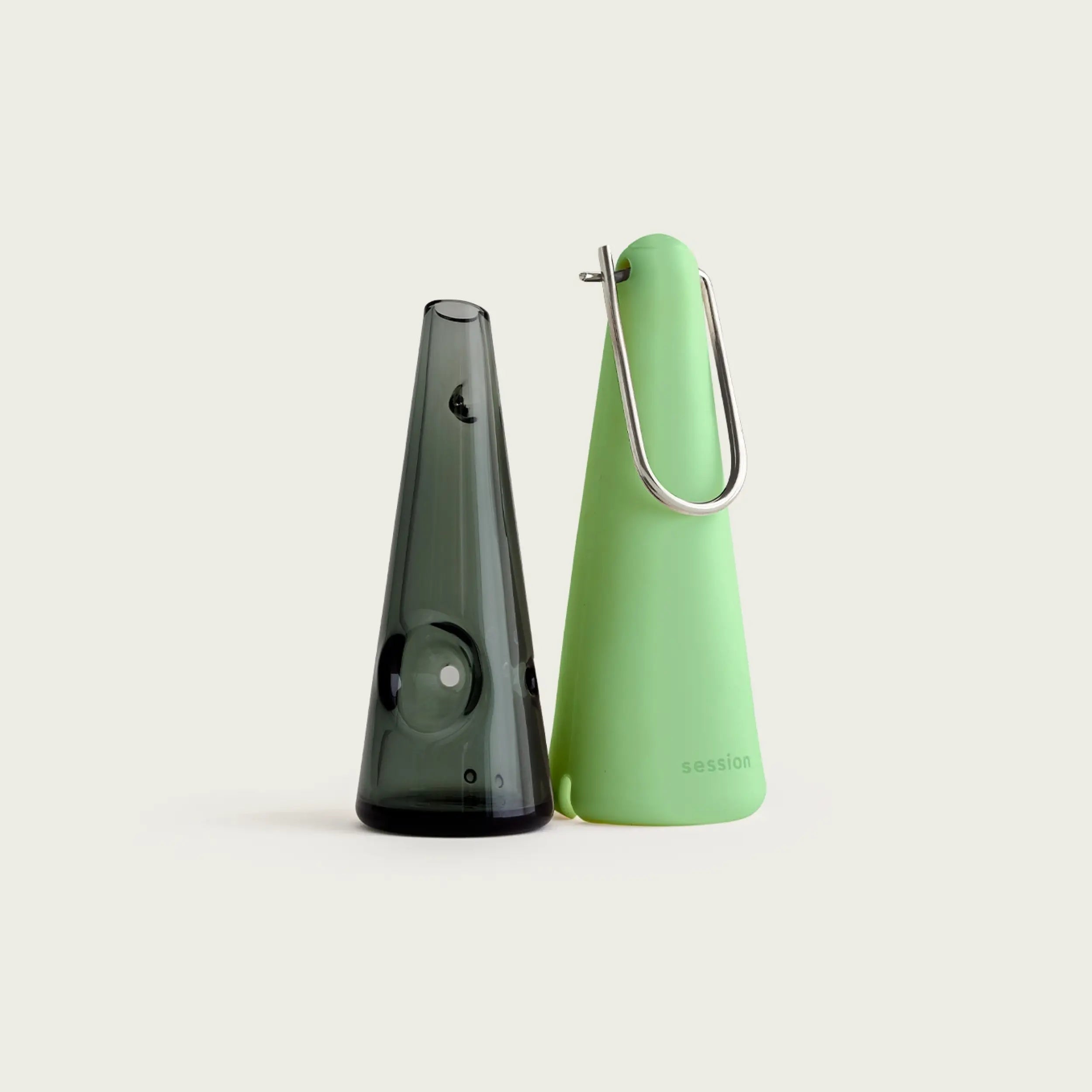 Smoking Bliss in Green Serenity: Session's Pipe.