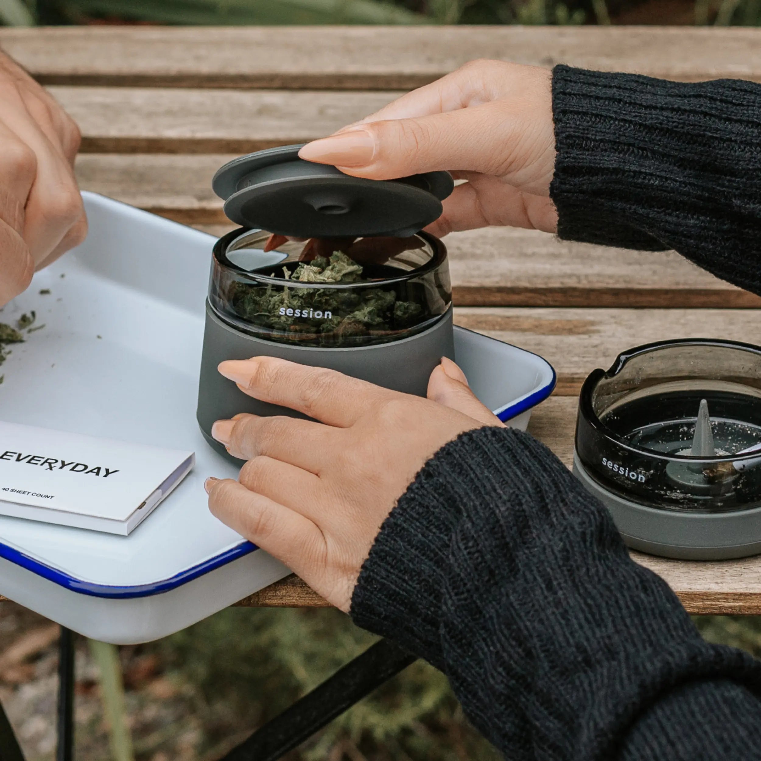 Organize Your Smoking Space with Session Goods Stash Jar and Ashtray