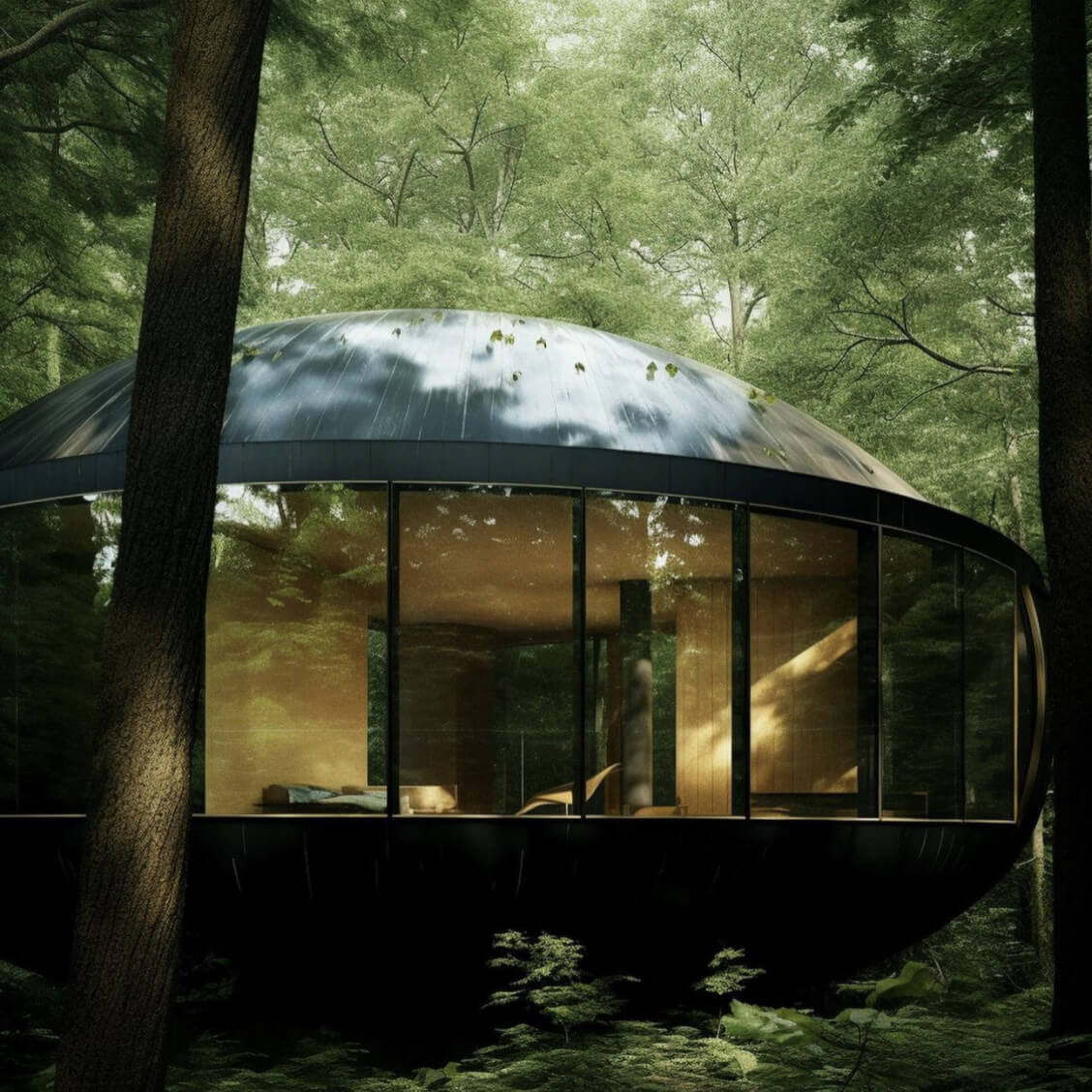 [in] session blog - its 420 circular house in forest