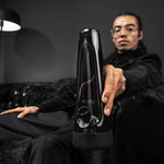 "Smoking Bliss in Ash Black: Session's Stylish Designer Bong.