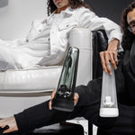 Savor Every Draw with Session's Stylish Ash Black Designer Bong.