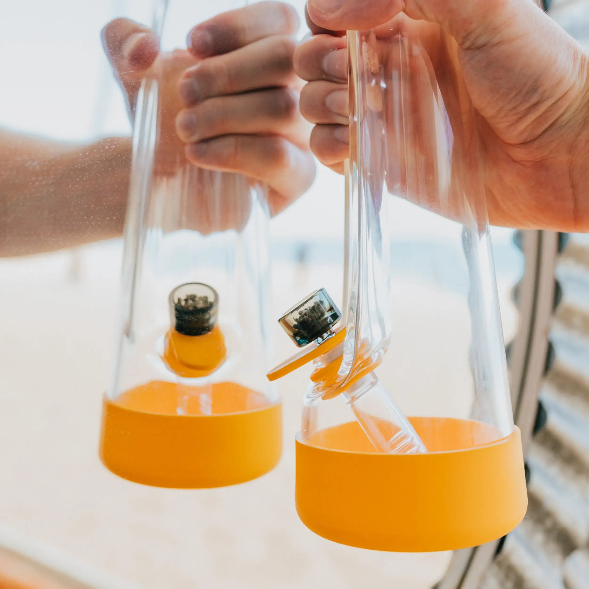 Elevate Your Sessions with Session's Stylish Paradise Yellow Bong.