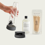 Starter bundle with charcoal bong, ashtray and cleaning kit.