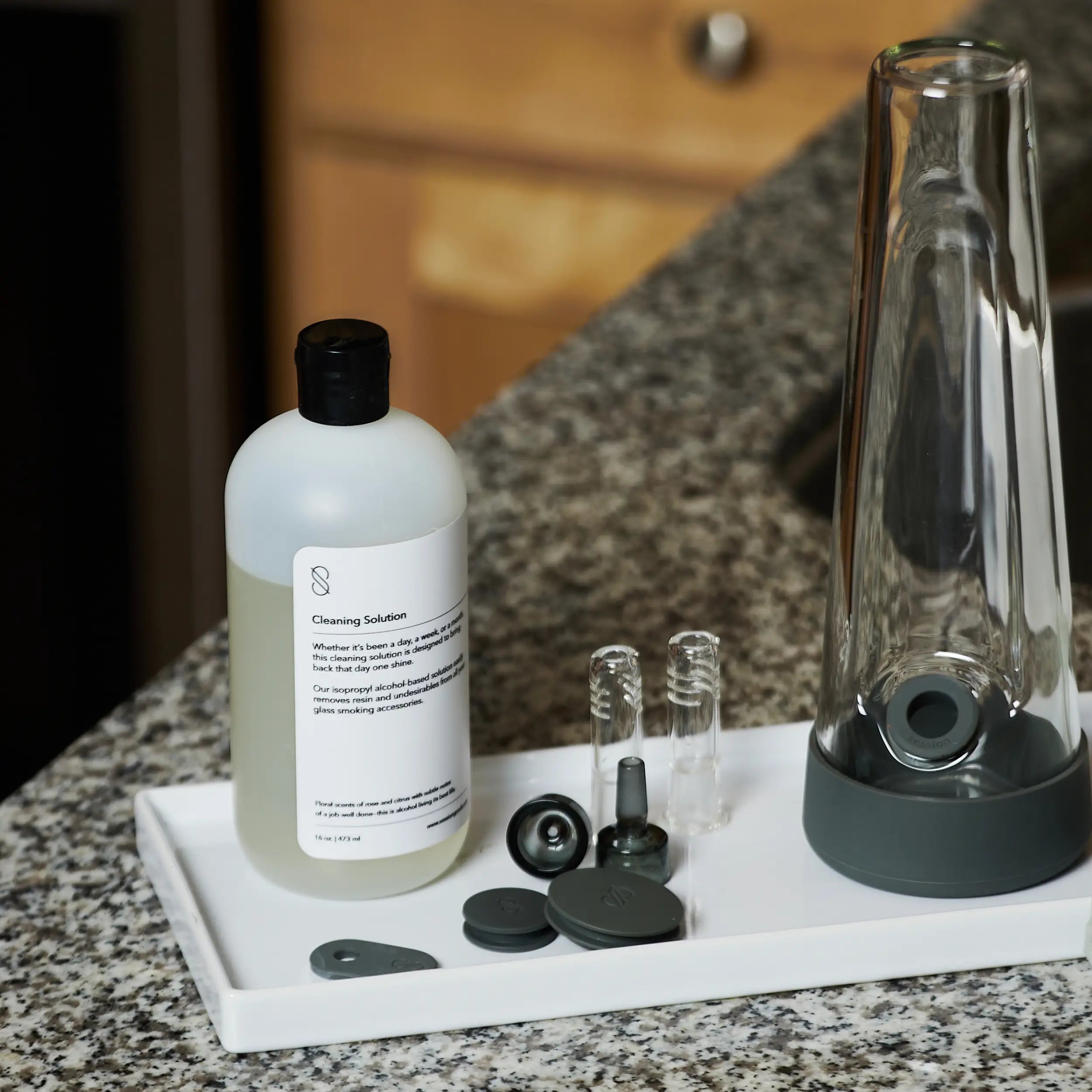 Keep Your Glass Bongs and Pipes Pristine with Session Goods Cleaning Kit: The Top Cleaning Solution.