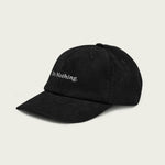 Session Goods black ‘Do Nothing’ corduroy hat with relaxed, casual style.