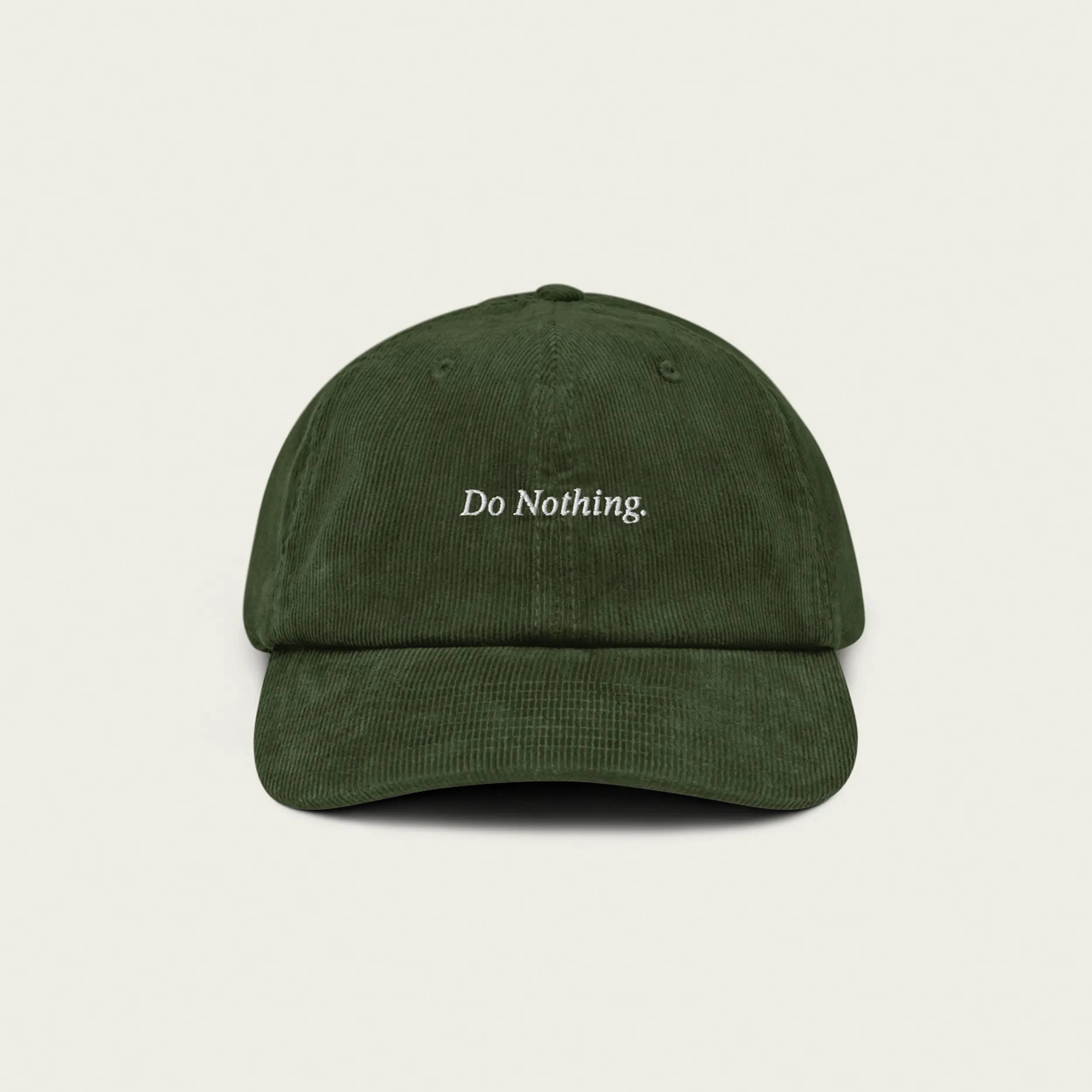 Session Goods 'Do Nothing' Green Corduroy Hat