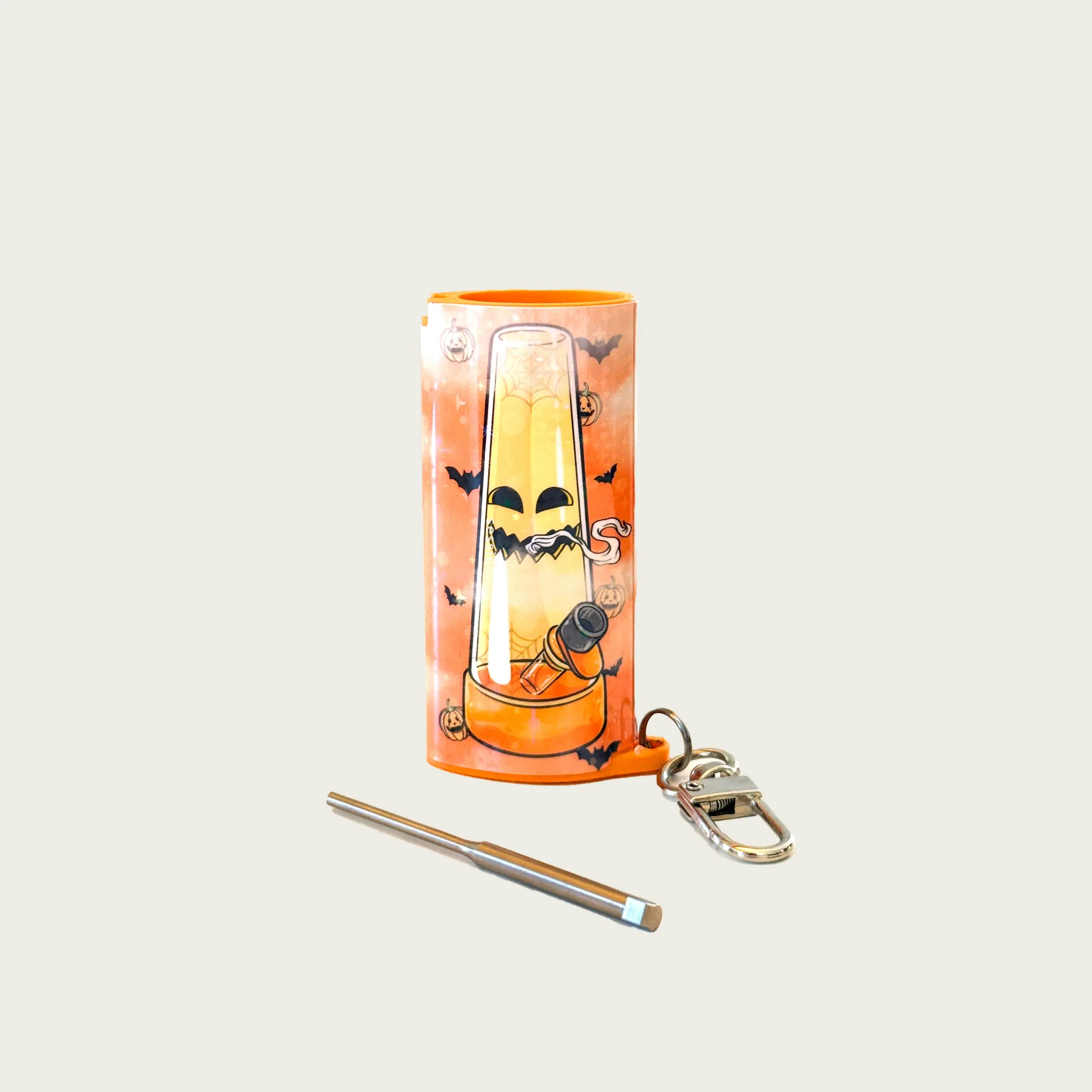 Limited-edition Halloween lighter by Session x Lil Bun, decorated with festive Halloween illustrations