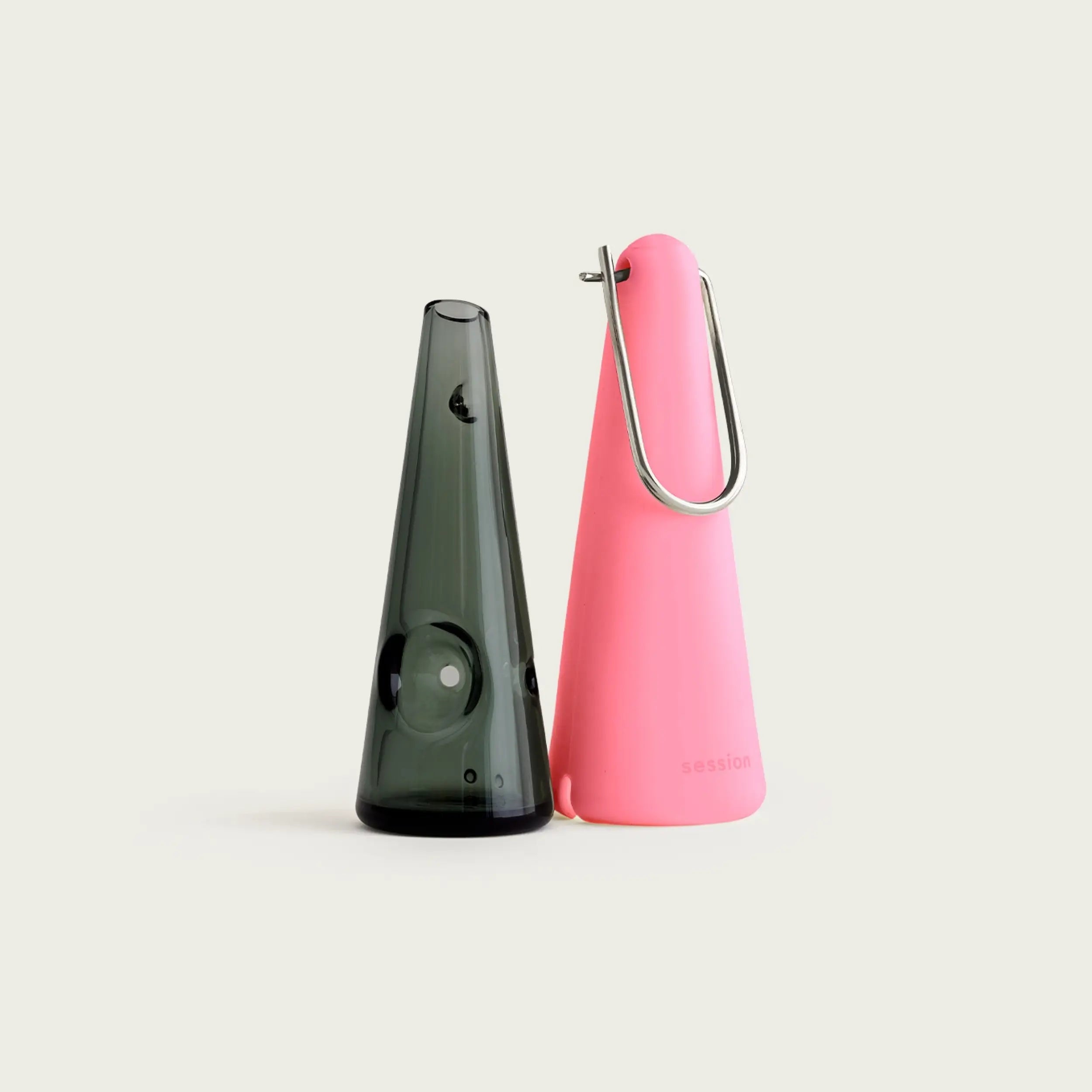 Smoking in Style with Session's Blush Pink Portable Pipe.