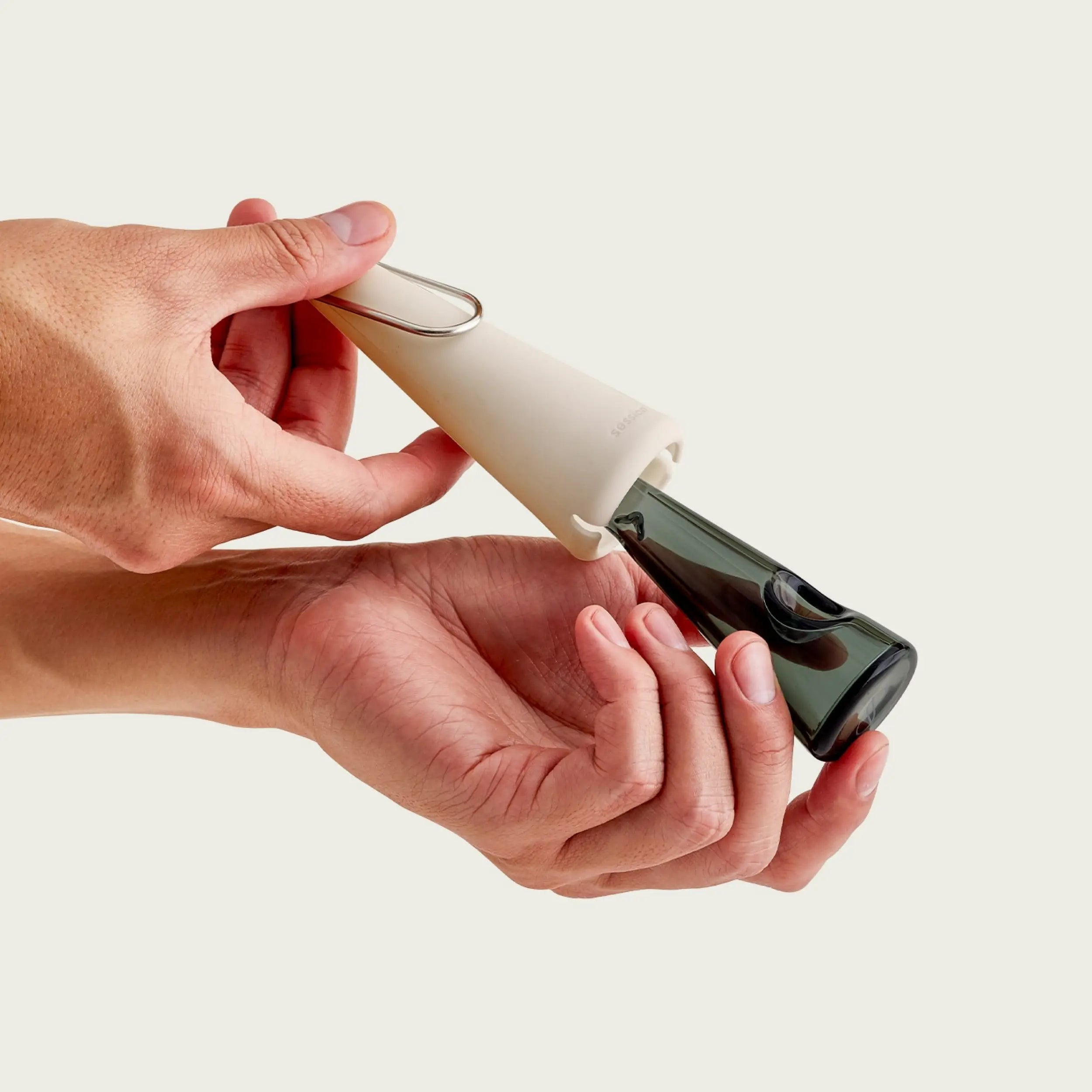 Memory Pipe Memory Off-White Glass Pipe | Minimalist White Designer Pipe – Session ...