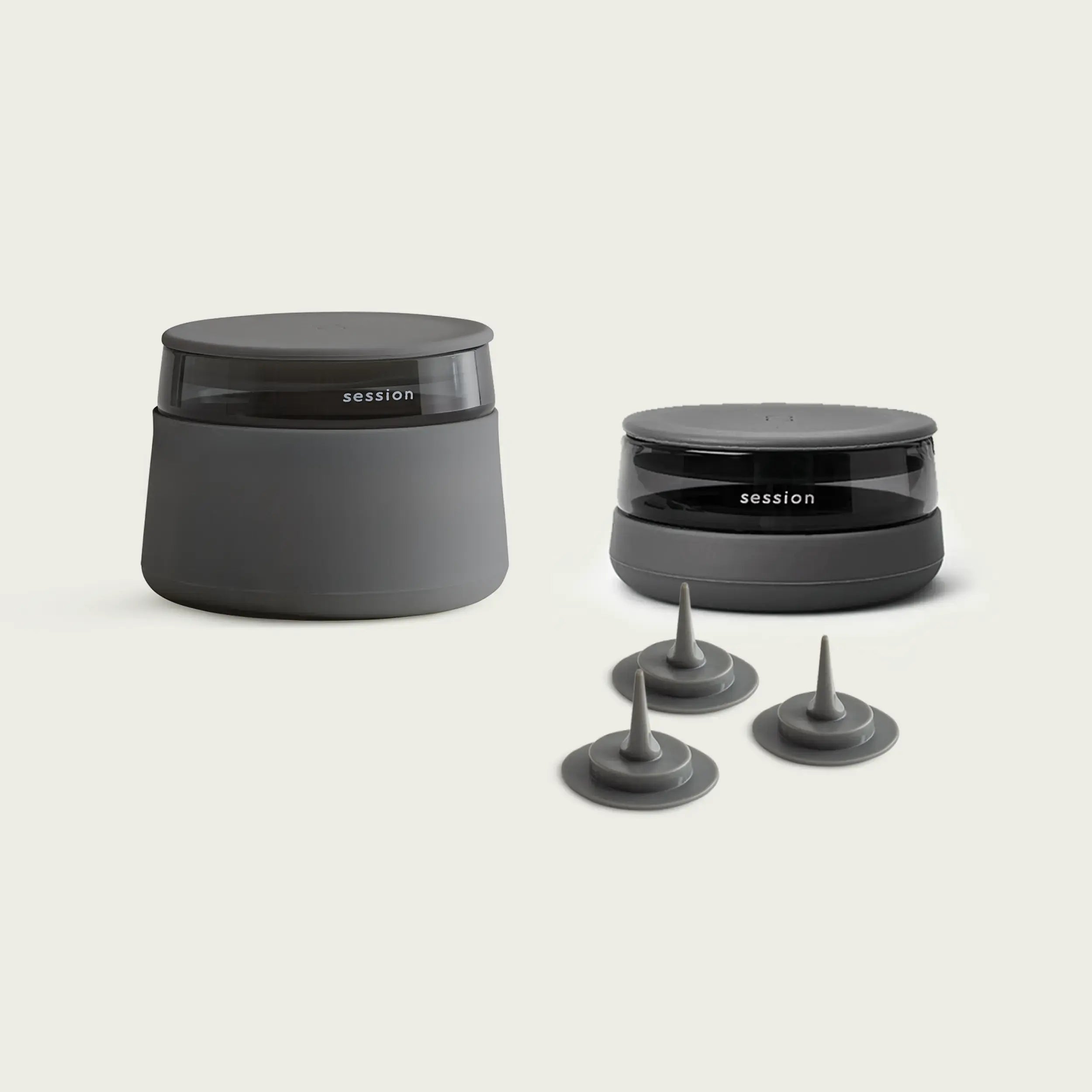 Session Goods Bundle with Stash Jar, Ashtray, and 3-Pack of Debowlers – a sleek and functional set for keeping your sessions clean and organized.