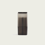 Front view of the OG Hautebox in charcoal color, showcasing its sleek, minimalist design with a smooth, matte finish.